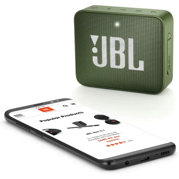 JBL GO2 - Waterproof Ultra Portable Bluetooth Speaker - Cyan