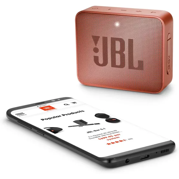 JBL GO2 - Waterproof Ultra Portable Bluetooth Speaker - Cyan