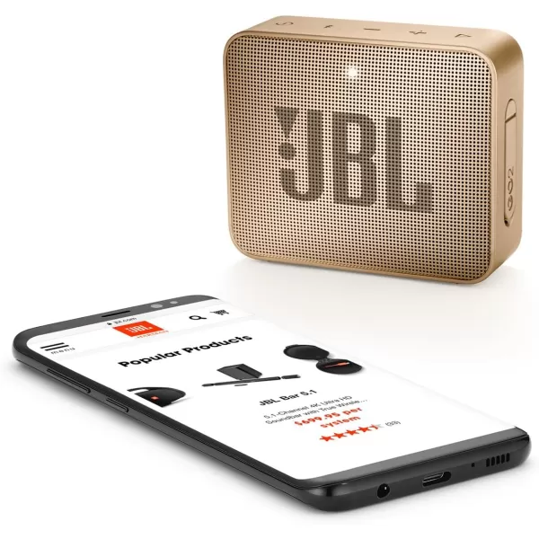 JBL GO2 - Waterproof Ultra Portable Bluetooth Speaker - Cyan