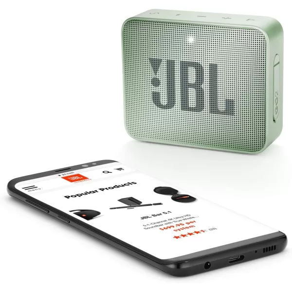 JBL GO2 - Waterproof Ultra Portable Bluetooth Speaker - Cyan