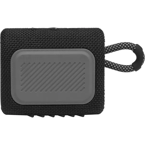 JBL Go 3: Portable Speaker with Bluetooth, Built-in Battery, Waterproof and Dustproof Feature - Black