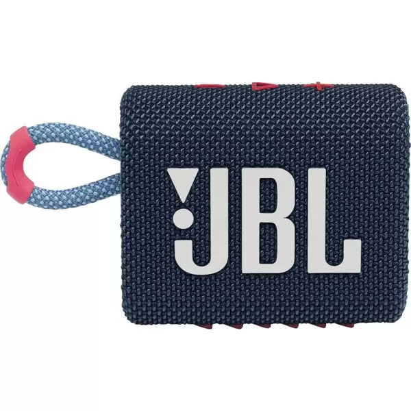 JBL Go 3: Portable Speaker with Bluetooth, Built-in Battery, Waterproof and Dustproof Feature - Black