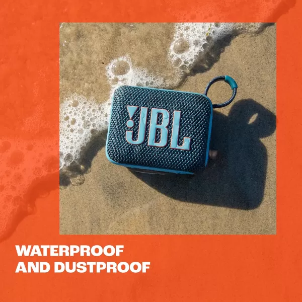 JBL Go 4 - Ultra-Portable, Waterproof and Dustproof Bluetooth Speaker, Big Pro Sound with punchy bass, 7-Hour Built-in Battery, Made in part with recycled materials 
