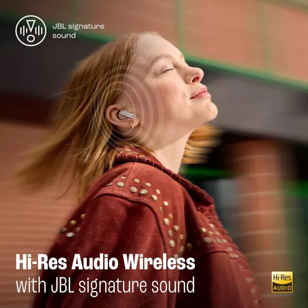 JBL Live Beam 3 - True wireless noise-cancelling closed-stick earbuds, 48Hrs total playback, Wireless Charging, 6 Mics for perfect calls, Multi-point connection, IP55 waterproof and dustproof 