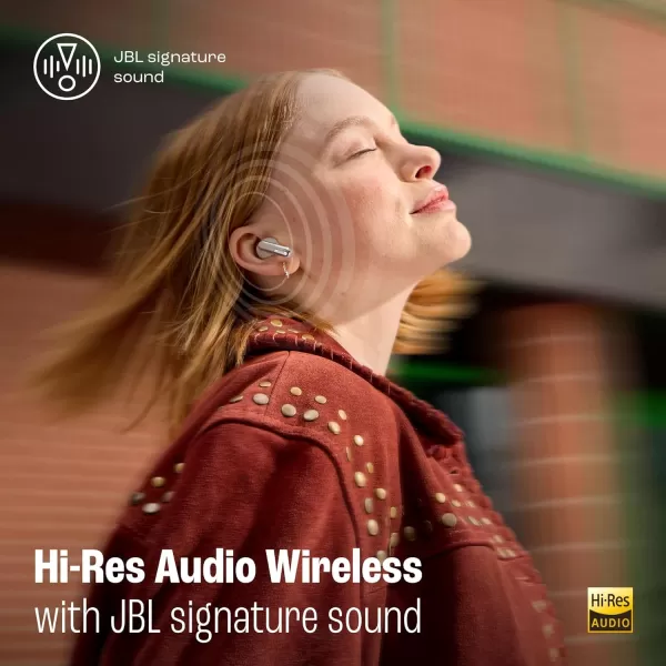 JBL Live Beam 3 - True wireless noise-cancelling closed-stick earbuds, 48Hrs total playback, Wireless Charging, 6 Mics for perfect calls, Multi-point connection, IP55 waterproof and dustproof 