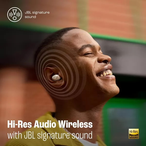 JBL Live Buds 3 - True wireless noise-cancelling bud-type earbuds, 40Hrs total playback, Wireless Charging, 6 Mics for perfect calls, Multi-point connection, IP55 waterproof and dustproof 