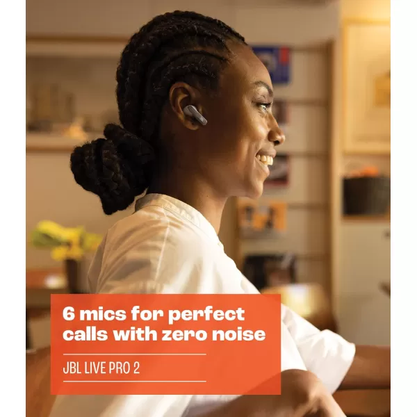 JBL Live Pro 2: 40 Hours of Playtime, True Adaptive Noise Cancelling, Smart Ambient, and Beamforming mics , Small