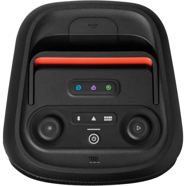 JBL PartyBox Club 120 - Portable Party Speaker with Foldable Handle, Powerful JBL Pro Sound, Futuristic lightshow, Up to 12 Hours of Play time, Splash Proof, Dual Mic &amp; Guitar Inputs 
