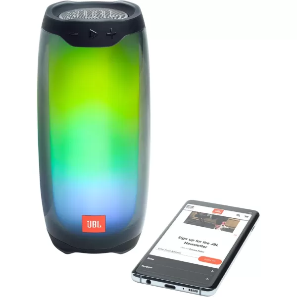 JBL Pulse 4 - Waterproof Portable Bluetooth Speaker with Light Show - Black