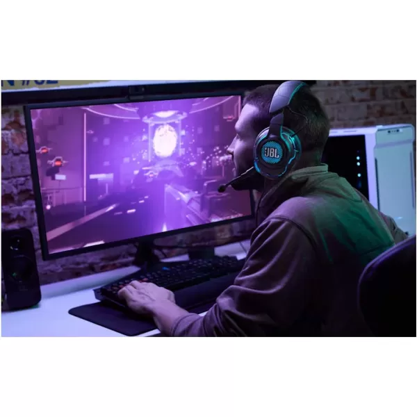 JBL Quantum ONE - Over-Ear Performance Gaming Headset with Active Noise Cancelling  - Black, Large