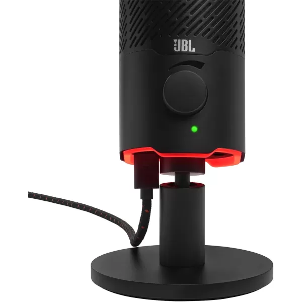 JBL Quantum Stream Studio - Quad Pattern Premium USB Microphone for Streaming, Recording and Gaming, Triple Condenser Microphone, Dynamic Range Compressor, Easy Voice Monitoring 