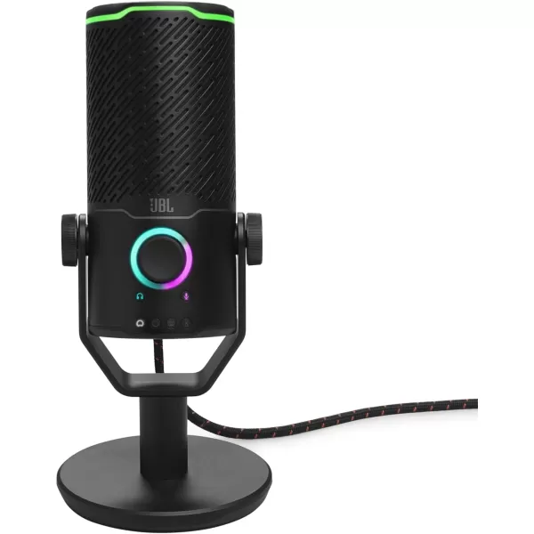 JBL Quantum Stream Studio - Quad Pattern Premium USB Microphone for Streaming, Recording and Gaming, Triple Condenser Microphone, Dynamic Range Compressor, Easy Voice Monitoring 