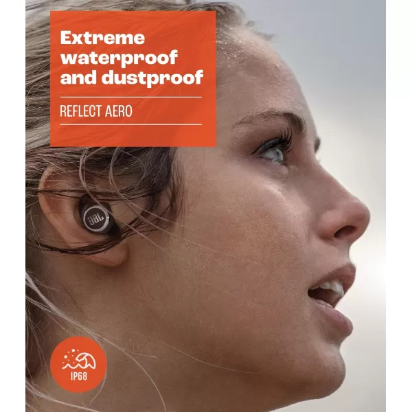 JBL Refect Aero - True wireless Noise Cancelling active earbuds, 6 mics for perfect calls with VoiceAware, Extreme dustproof &amp; waterproof, Comfortable, secure fit, 24hr with fast-charging 