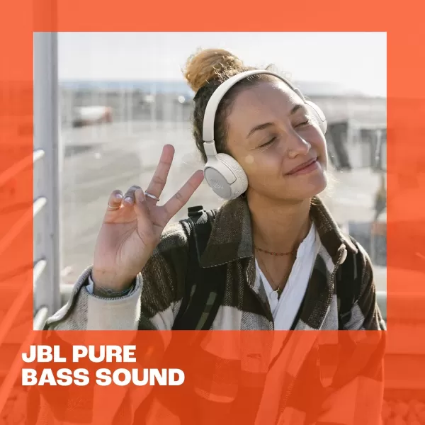 JBL TUNE 670NC - Adaptive Noise Cancelling with Smart Ambient Wireless On-Ear Headphones, Up to 70H battery life with speed charge, Lightweight, comfortable and foldable design 
