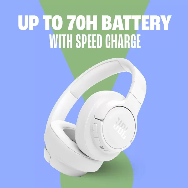 JBL TUNE 770NC - Adaptive Noise Cancelling with Smart Ambient Wireless Over-Ear Headphones, Bluetooth 5.3, Up to 70H battery life with speed charge, Lightweight, comfortable &amp; foldable design 