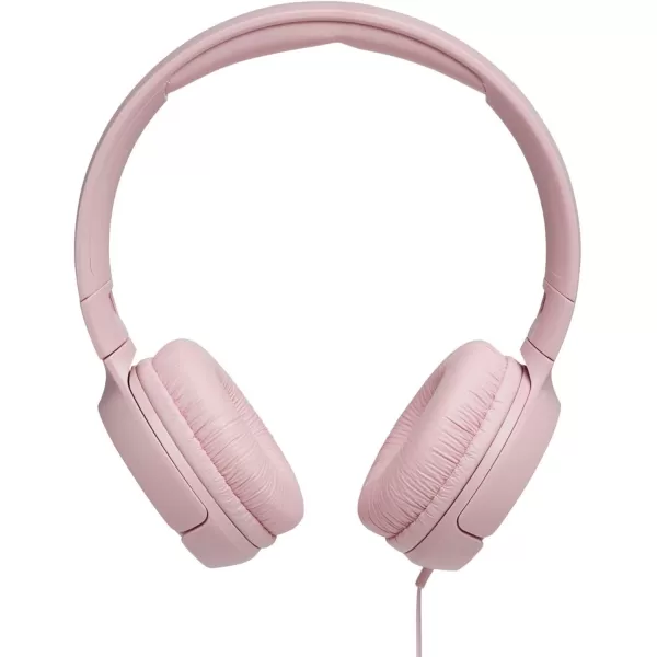 JBL Tune 500 - Wired on-ear headphones, JBL Pure Bass Sound, 1-button remote/mic, Tangle-free flat cable, Lightweight and foldable design, Ask Siri or Google Now 