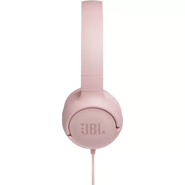 JBL Tune 500 - Wired on-ear headphones, JBL Pure Bass Sound, 1-button remote/mic, Tangle-free flat cable, Lightweight and foldable design, Ask Siri or Google Now 