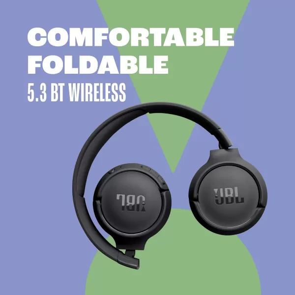JBL Tune 520BT - Wireless On-Ear Headphones, Up to 57H battery life and speed charge, Lightweight, comfortable and foldable design, Hands-free calls with Voice Aware 