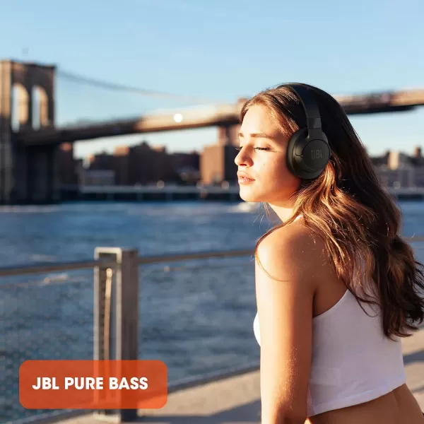 JBL Tune 760NC - Lightweight, Foldable Over-Ear Wireless Headphones with Active Noise Cancellation - Blue, Medium