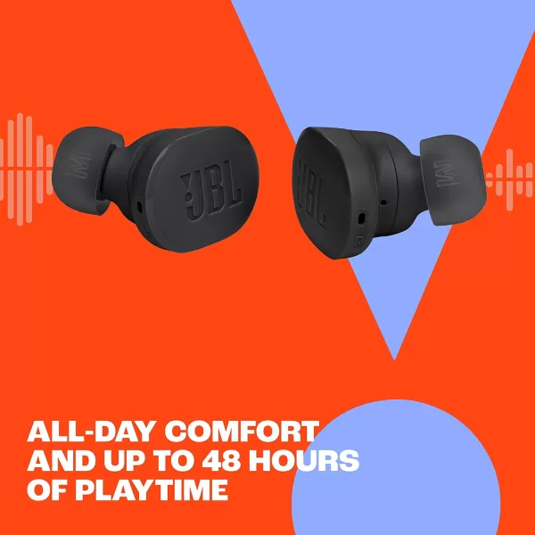 JBL Tune Buds - True wireless Noise Cancelling earbuds, JBL Pure Bass Sound, Bluetooth 5.3, 4-Mic technology for Crisp, Clear Calls, Up to 48 hours of battery life, Water and dust resistant 