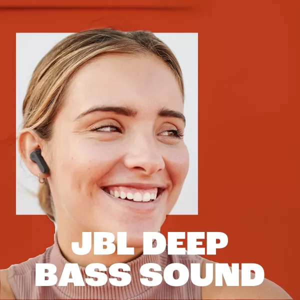 JBL Vibe Beam - True Wireless JBL Deep Bass Sound Earbuds, Bluetooth 5.2, Water &amp; Dust Resistant, Hands-free call with VoiceAware, Up to 32 hours of battery life 
