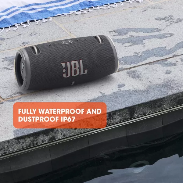 JBL Xtreme 3 - Portable Bluetooth Speaker, Powerful Sound and Deep Bass, IP67 Waterproof, 15 Hours of Playtime, Powerbank, PartyBoost for Multi-speaker Pairing 