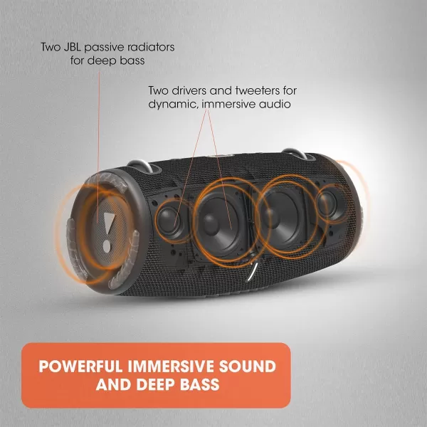 JBL Xtreme 3 - Portable Bluetooth Speaker, Powerful Sound and Deep Bass, IP67 Waterproof, 15 Hours of Playtime, Powerbank, PartyBoost for Multi-speaker Pairing 