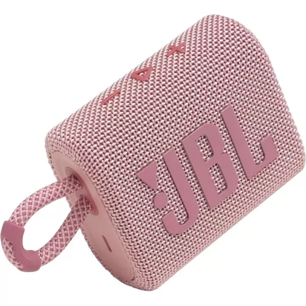 JBL Go 3: Portable Speaker with Bluetooth, Built-in Battery, Waterproof and Dustproof Feature - Black