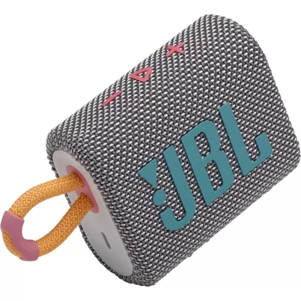 JBL Go 3: Portable Speaker with Bluetooth, Built-in Battery, Waterproof and Dustproof Feature - Black