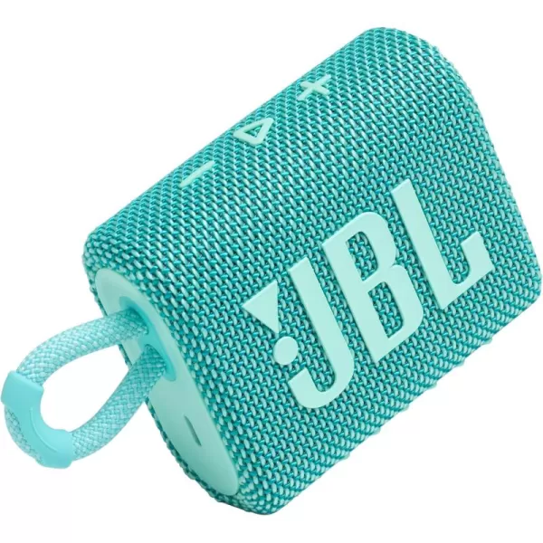 JBL Go 3: Portable Speaker with Bluetooth, Built-in Battery, Waterproof and Dustproof Feature - Black