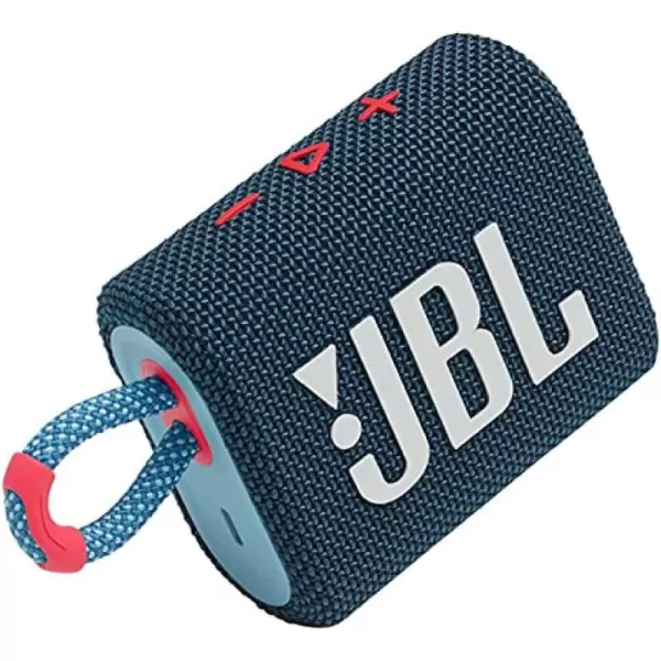 JBL Go 3: Portable Speaker with Bluetooth, Built-in Battery, Waterproof and Dustproof Feature - Black