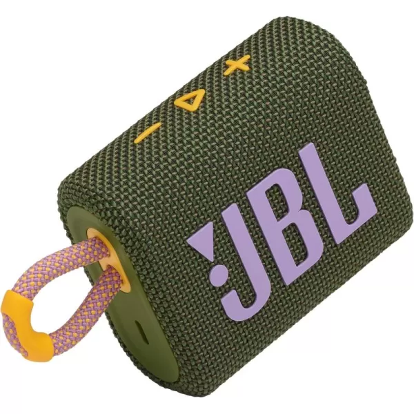 JBL Go 3: Portable Speaker with Bluetooth, Built-in Battery, Waterproof and Dustproof Feature - Black