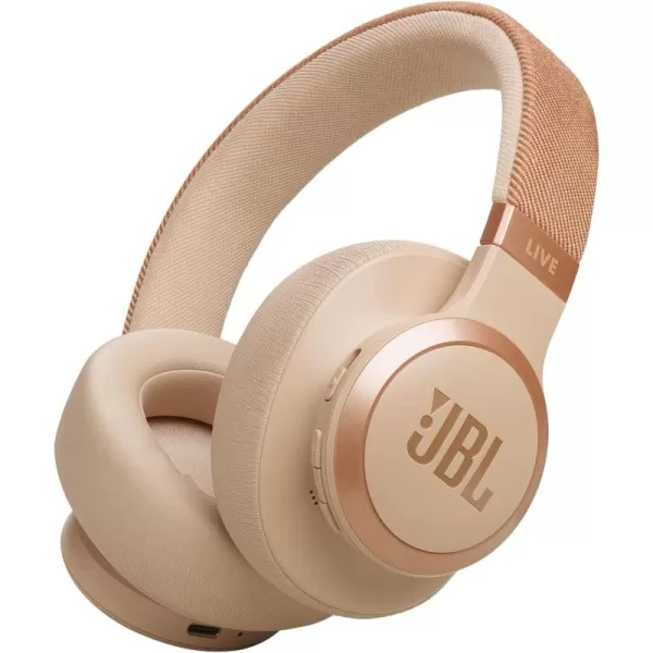 JBL LIVE 770NC - Wireless Over-Ear Headphones with True Adaptive Noise Cancelling with Smart Ambient, Up to 65 hours of battery life, Comfort-fit fabric headband &amp; carrying pouch 
