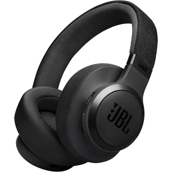 JBL LIVE 770NC - Wireless Over-Ear Headphones with True Adaptive Noise Cancelling with Smart Ambient, Up to 65 hours of battery life, Comfort-fit fabric headband &amp; carrying pouch 