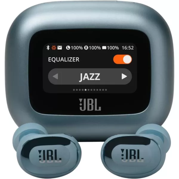 JBL Live Buds 3 - True wireless noise-cancelling bud-type earbuds, 40Hrs total playback, Wireless Charging, 6 Mics for perfect calls, Multi-point connection, IP55 waterproof and dustproof 