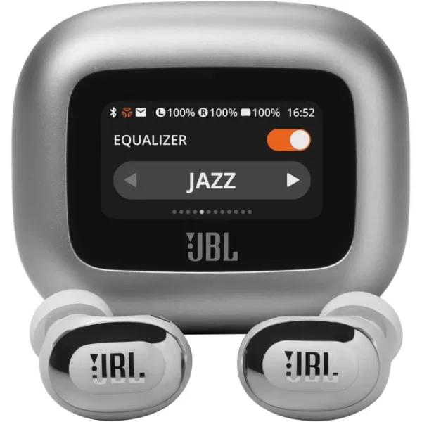 JBL Live Buds 3 - True wireless noise-cancelling bud-type earbuds, 40Hrs total playback, Wireless Charging, 6 Mics for perfect calls, Multi-point connection, IP55 waterproof and dustproof 