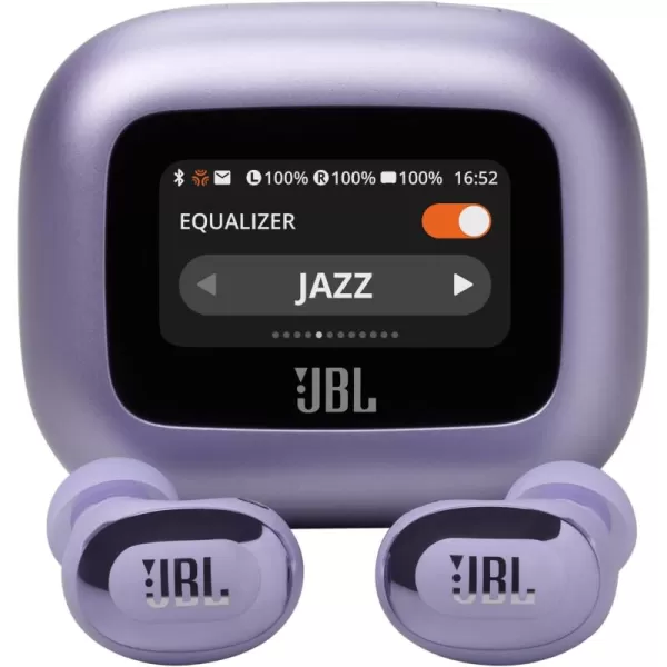 JBL Live Buds 3 - True wireless noise-cancelling bud-type earbuds, 40Hrs total playback, Wireless Charging, 6 Mics for perfect calls, Multi-point connection, IP55 waterproof and dustproof 