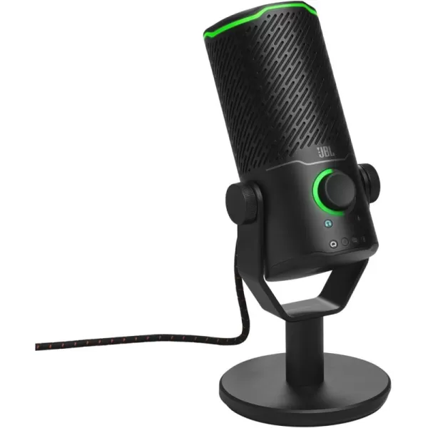 JBL Quantum Stream Studio - Quad Pattern Premium USB Microphone for Streaming, Recording and Gaming, Triple Condenser Microphone, Dynamic Range Compressor, Easy Voice Monitoring 