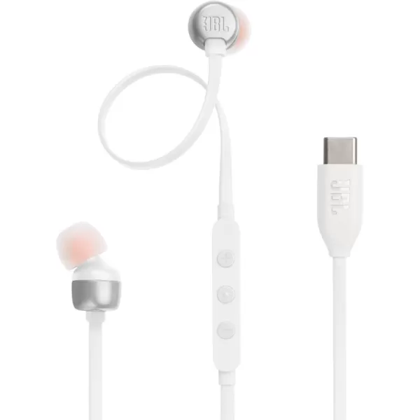 JBL TUNE 310C - Wired Hi-Res in-Ear Headphones, Tangle-free flat cable, 3-button remote with microphone 