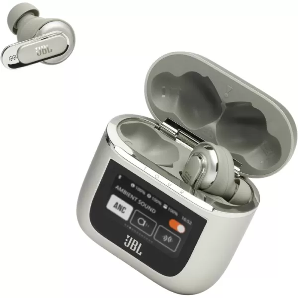 JBL Tour Pro 2 - True wireless Noise Cancelling earbuds with Smart Charging Case, 6-mic perfect calls with voice control, Up to 40hrs of playtime, Immersive Spatial Sound 