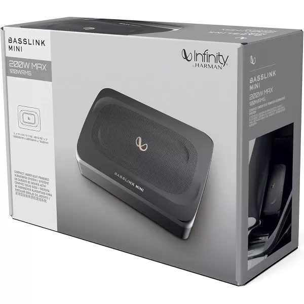 Infinity Basslink Mini - Powered 6x8 underseat subwoofer - Titanium