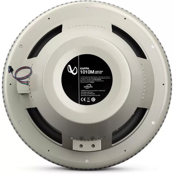 Infinity KAPPA1010MAM - Kappa Marine KAPPA1010M White 10" Premium RGB LED Subwoofer