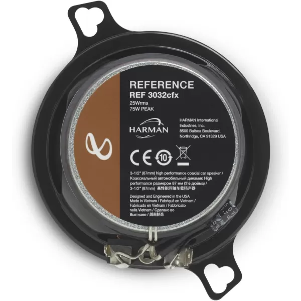 Infinity REF-3032CFX Reference 3.5 Inch Two-Way car Audio Speaker