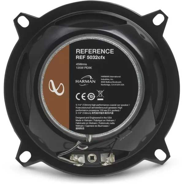 Infinity REF-5032CFX Reference 5.25 Inch Two-Way Car Audio Speakers - Open Box