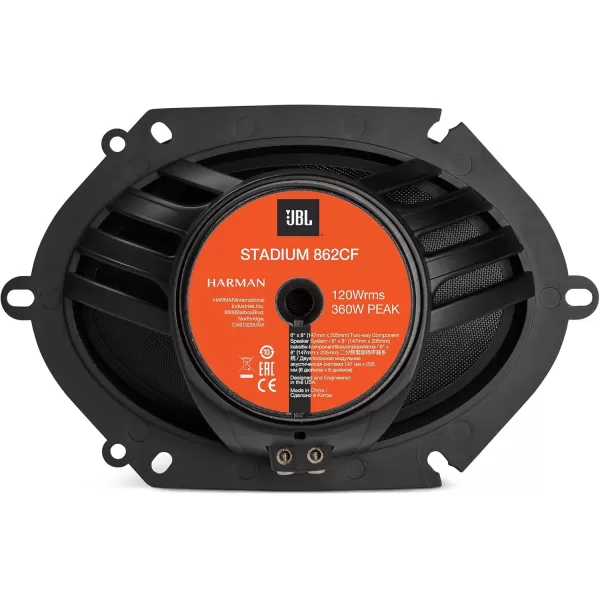 JBL 6" x 8" Step-up Car Audio Component Speaker System NO Grill