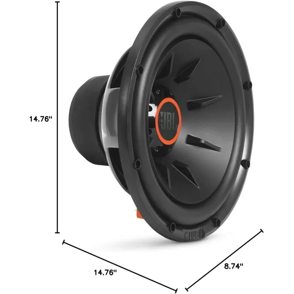 JBL Club 1224 - 12” Subwoofer w/SSI™  switch from 2 to 4 ohm, Black