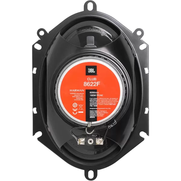 JBL Club 8622F - 6 X 8", Two-way Component Speaker System 