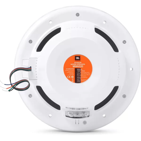 JBL - Mobile Stadium Marine Series 6.5" Premium 2 Way RGB Lighting WHITE