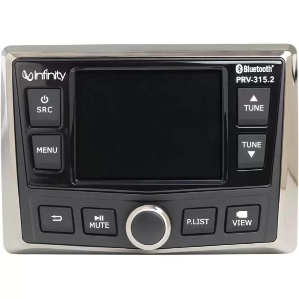 Infinity PRV-315.2 Marine AM/FM/USB/BT/4X50 Waterproof Stereo Receiver - Wired &amp; RF Remote Ready