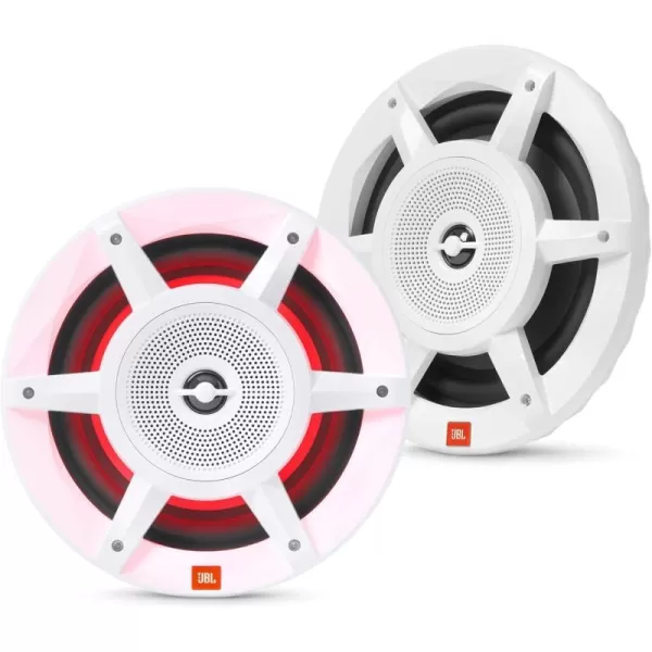 JBL - Mobile Stadium Marine Series 8" Premium Convertible 3 Way RGB Lighting WHITE